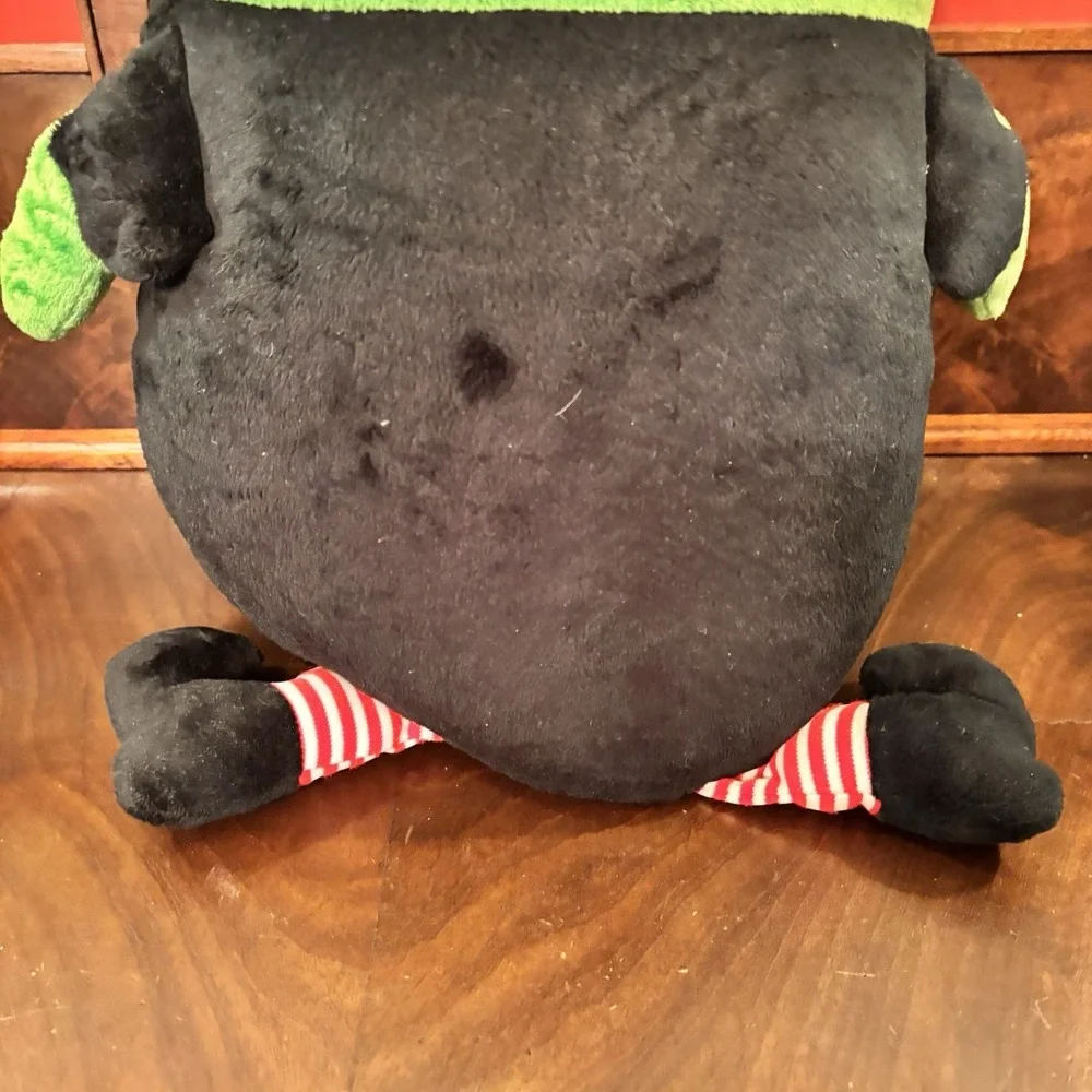 Bestever Halloween Witch Plush Pillow Green Black Stuffed Decor Large